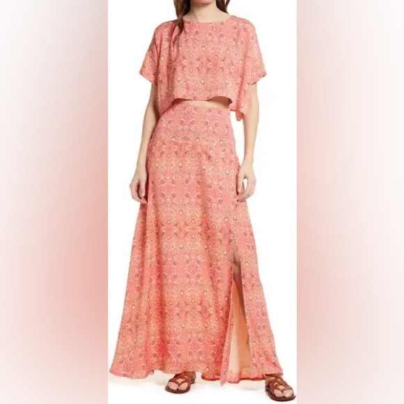 Free People Marion Crop Top and Skirt Set - Picture 2 of 4
